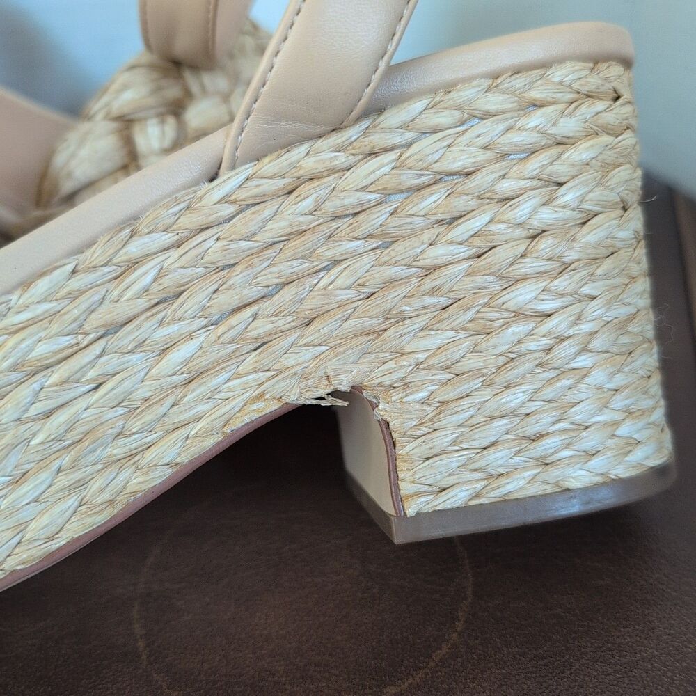 Marc Fisher Steel Platform Sandal, Women's Size 10M, Light Natural New - Picture 5 of 15